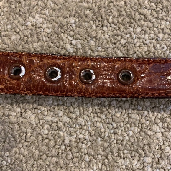 Briggs Ltd. Genuine Crocodile Brown Leather Belt - Picture 5 of 16
